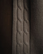 "Christian Dior" 90’s cable knit＆suede panel vest