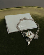 "Christian Dior" 00's Floral charm bracelet