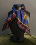 “CELINE” 2019-2024 Heraldic chain cotton scarf