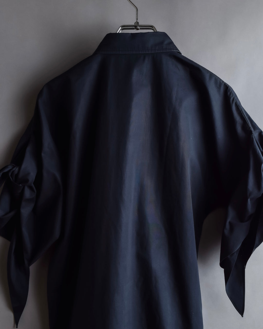 "HERMES" Gaultier period twisted sleeve cotton shirt