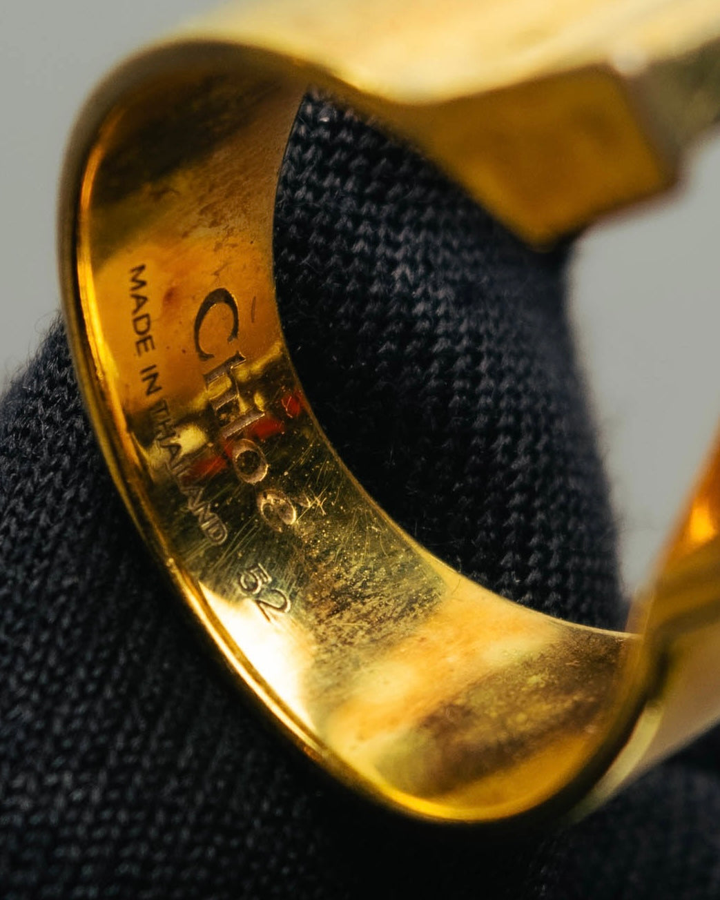 "Chloé" 2015 AW Gold alphabet ring