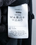 "VALENTINO" Ruffle＆lace design black knit