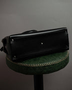 "Salvatore Ferragamo" Gancini motif both sides design leather hand bag