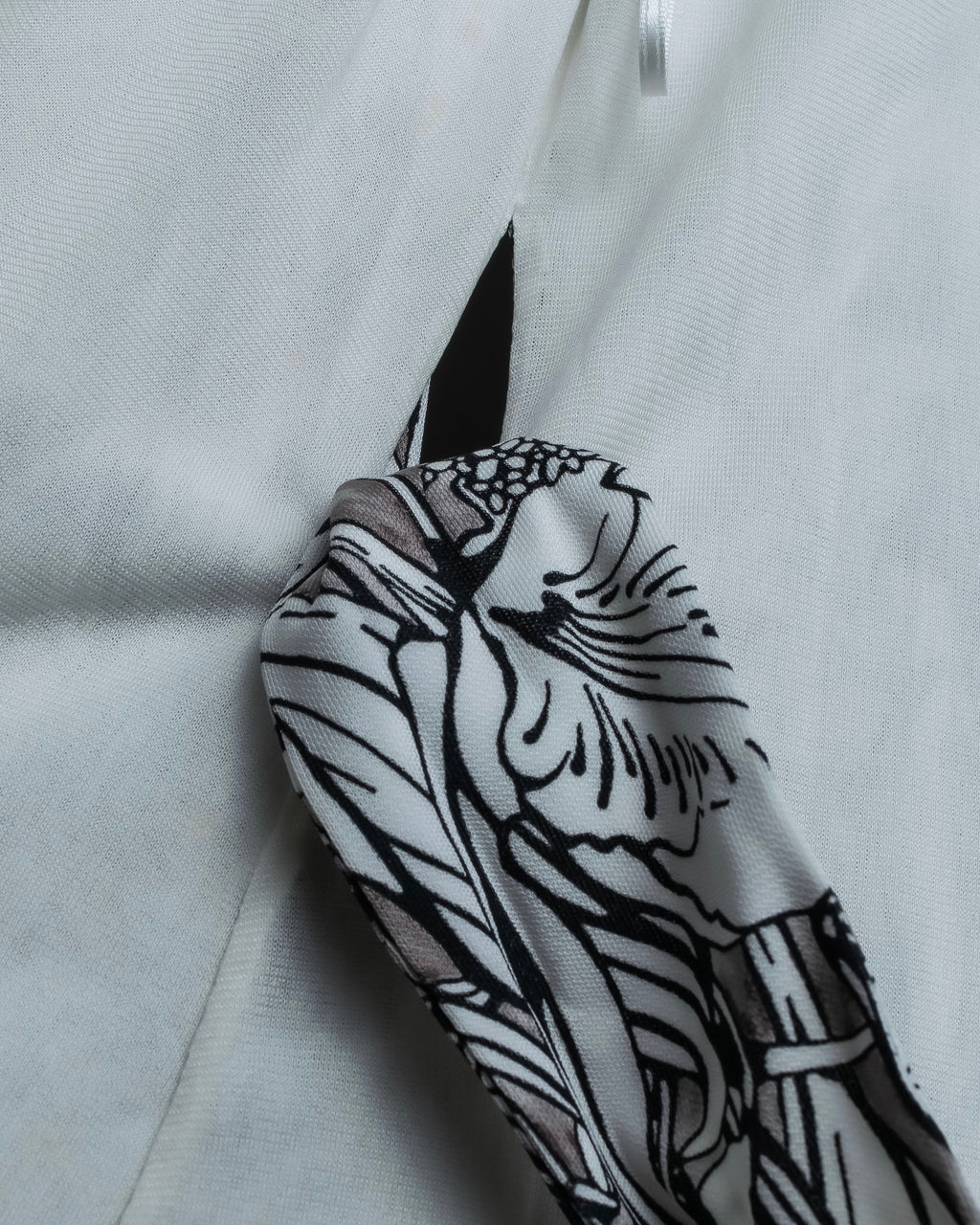 "GUCCI" Monotone floral print wrap dress