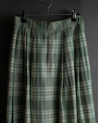 "BURBERRYS" Mint green check pattern skirt type set up