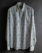 "GUCCI" Michele period iconic motif embroidered shirt