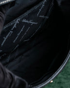 "Salvatore Ferragamo" Gancini motif design leather one-handle bag