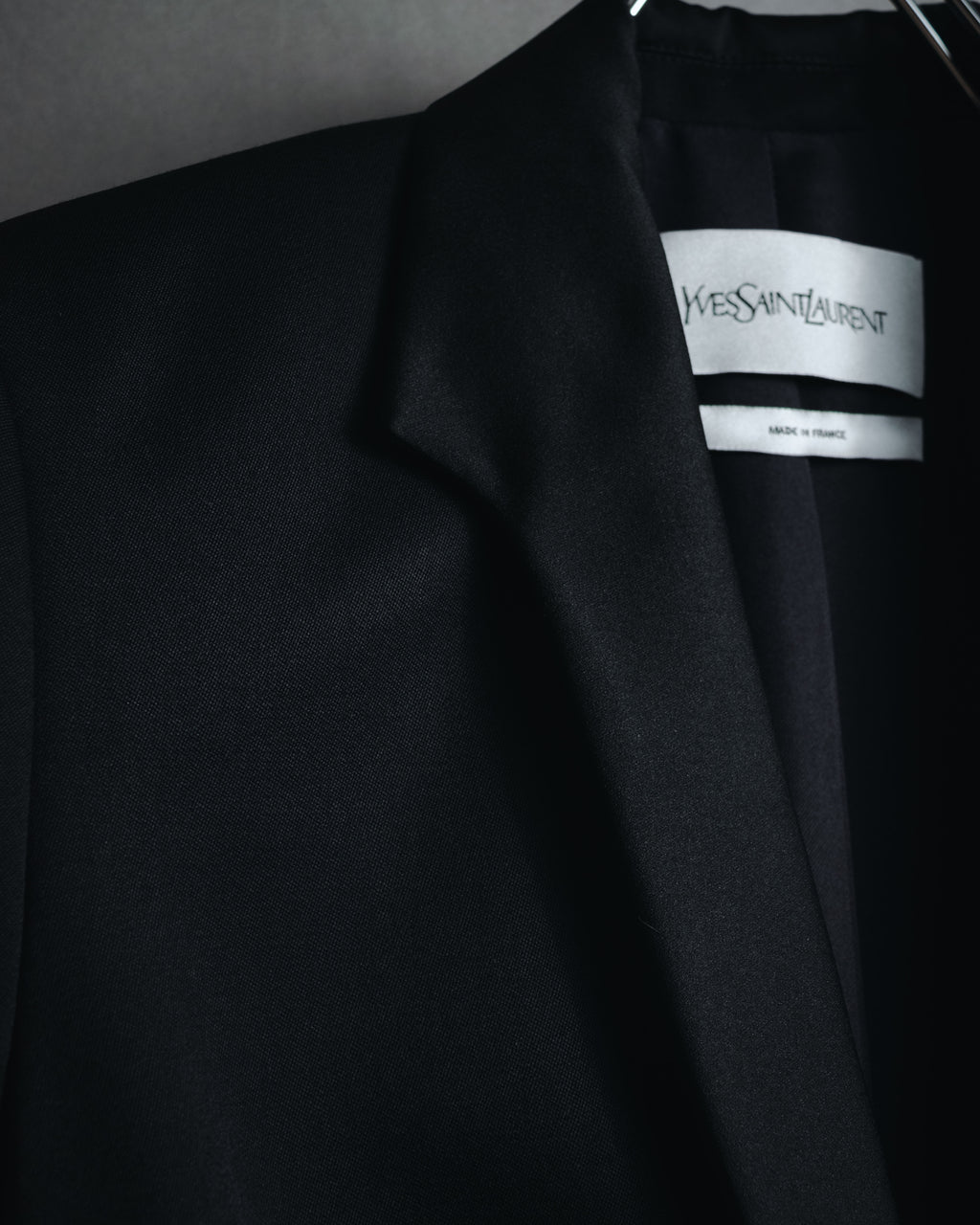 "Yves Saint Laurent" 2008AW Minimal sculpted wool jacket