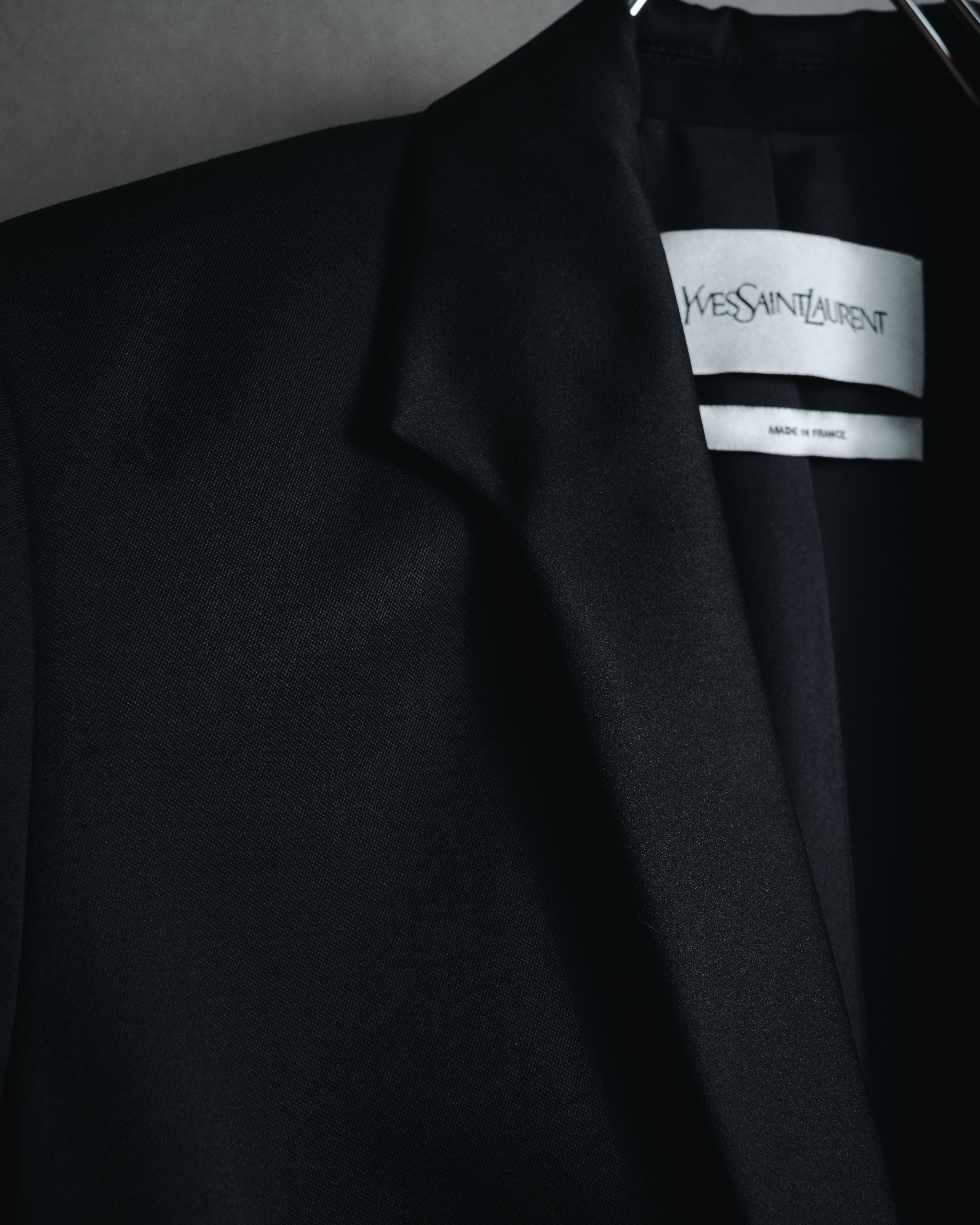 "Yves Saint Laurent" 2008AW Minimal sculpted wool jacket
