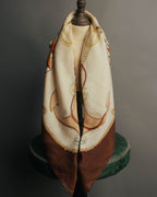 “GUCCI” 70’s-80’s nautical motif sheer scarf
