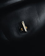 "GUCCI" 60’s-70’s Structured crest charm top-handle bag