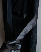 "RED VALENTINO"Ribbon belted design lace black dress