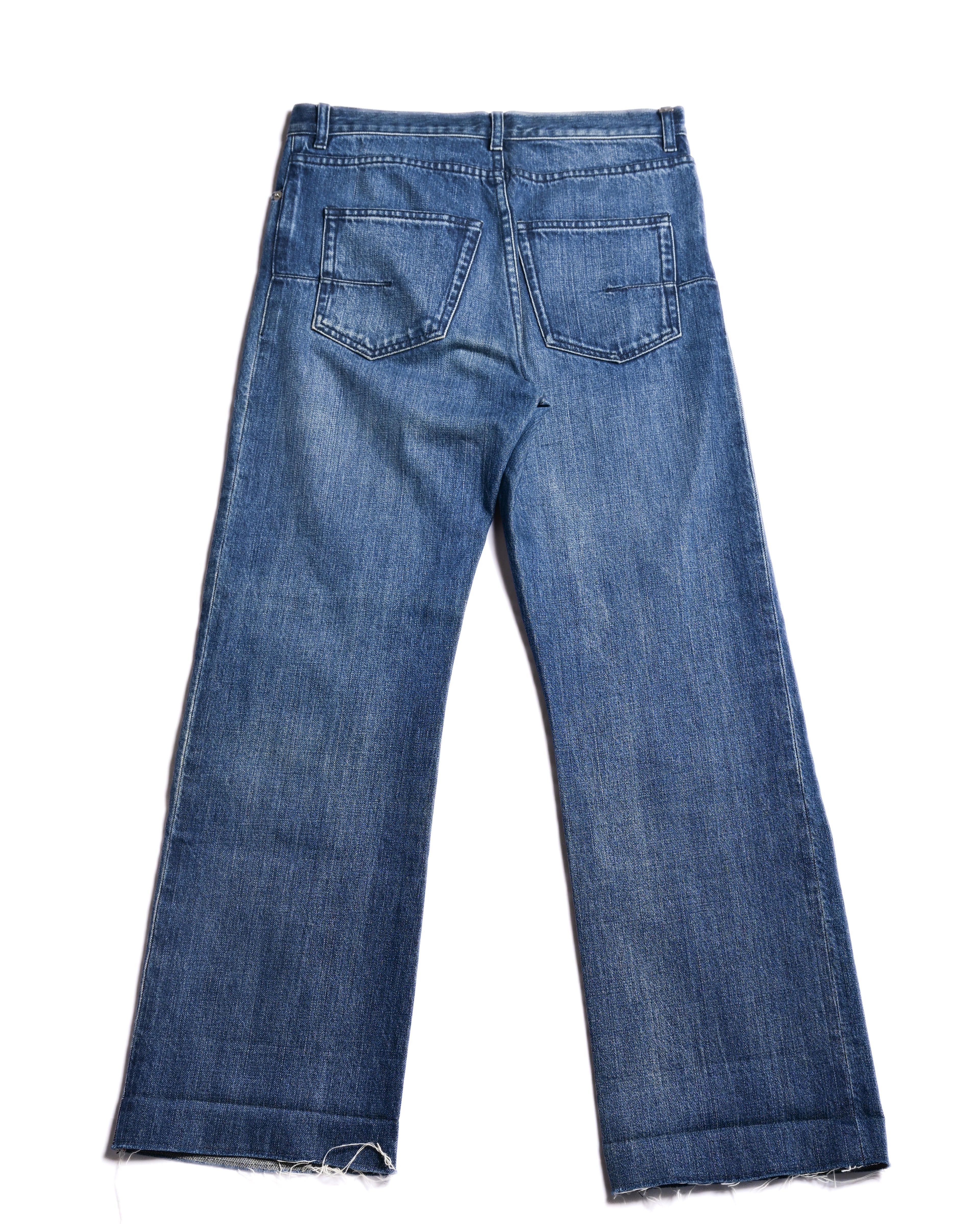 Christian Dior/ Cut Out Hem Straight Silhouette Denim