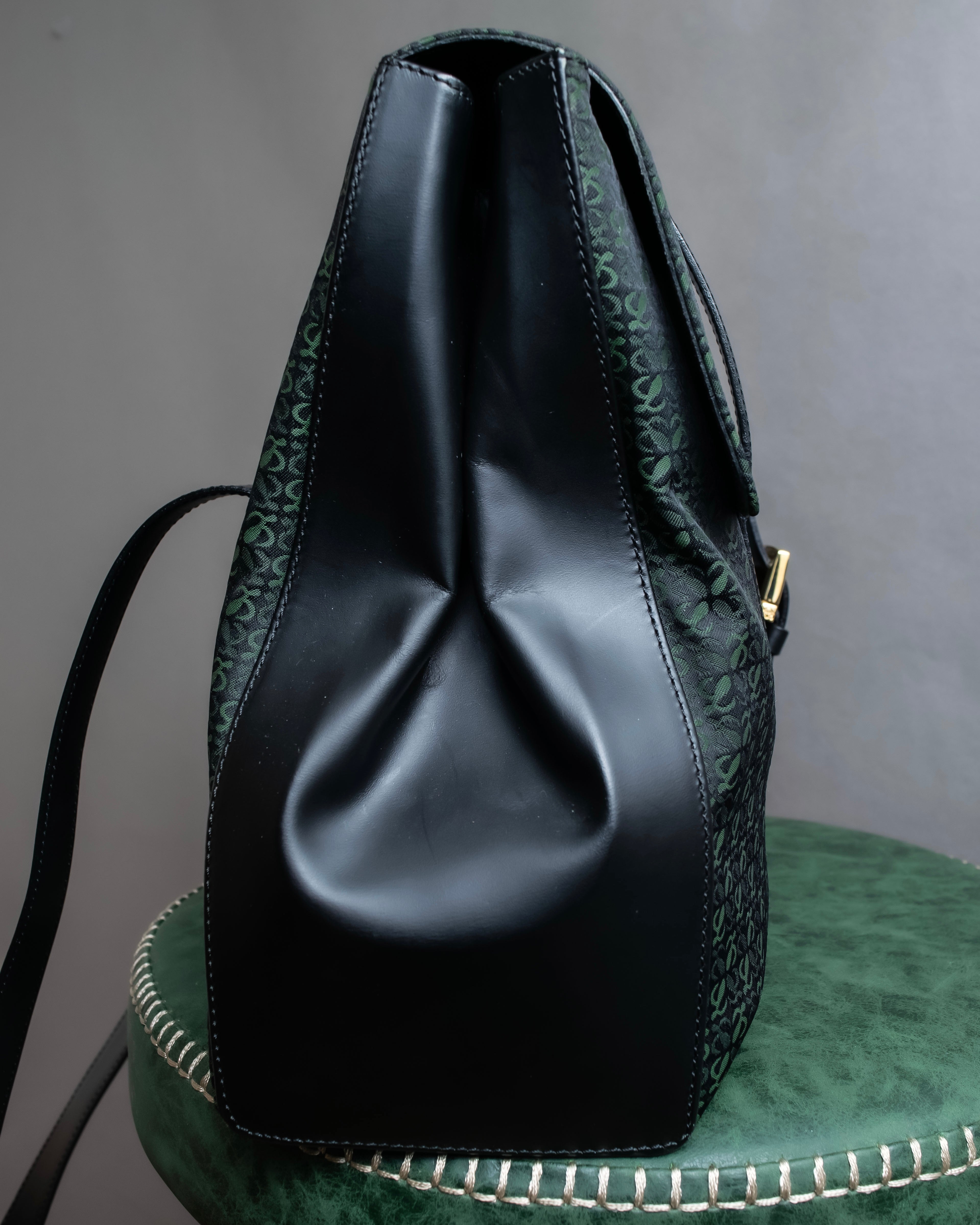 "LOEWE" Anagram pattern combination leather shoulder bag