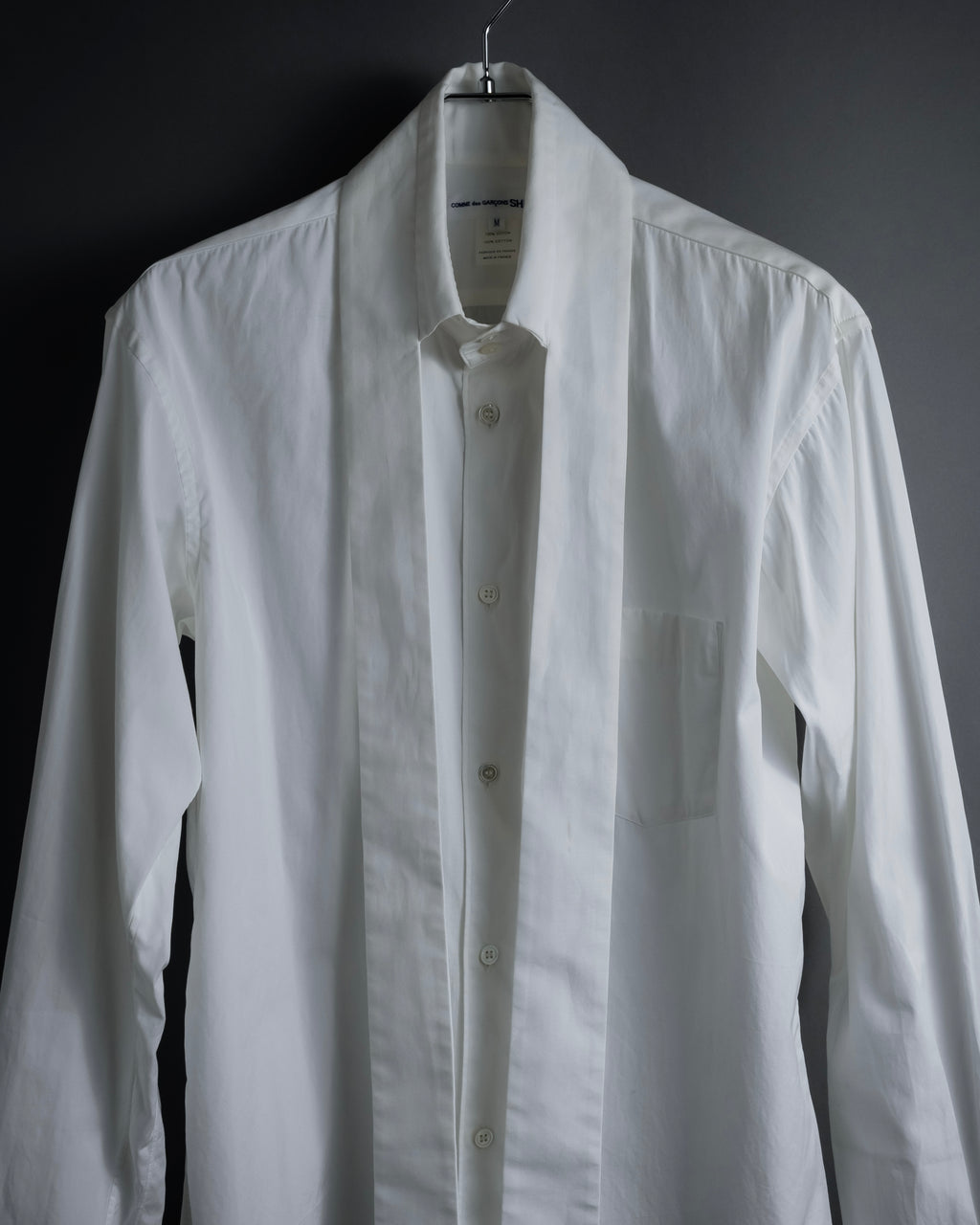 "COMME des GARCONS SHIRT" 01AW French cotton bowtie shirt