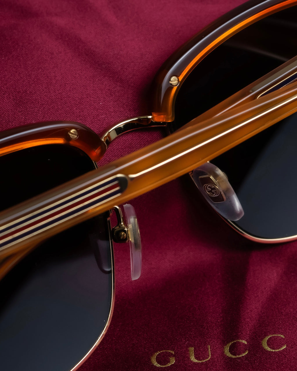 "GUCCI" Classic hermrim design sunglasses