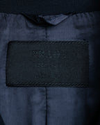 "PRADA" Short length tailored jacket & cropped skirt navy color set up