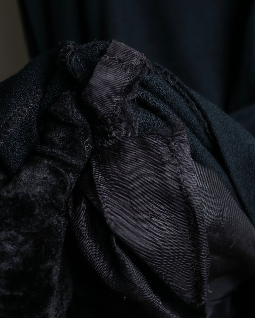 "Christian Dior" Wool draped pleated flared skirt