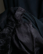 "Christian Dior" Wool draped pleated flared skirt