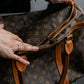 "LOUIS VUITTON" Monogram pattern pet carrier Boston bag