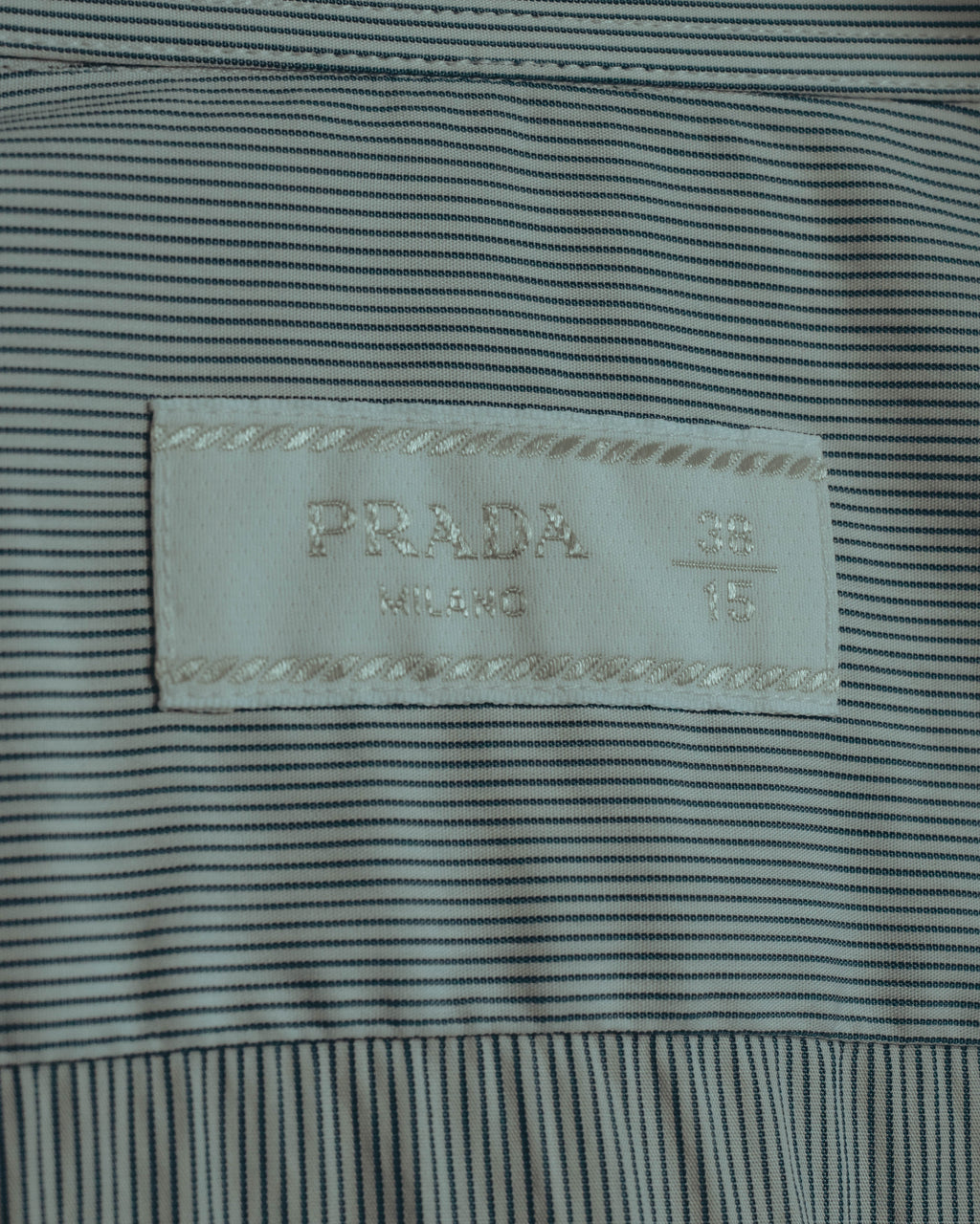 “PRADA” 2010’s fine striped slim-fit shirt