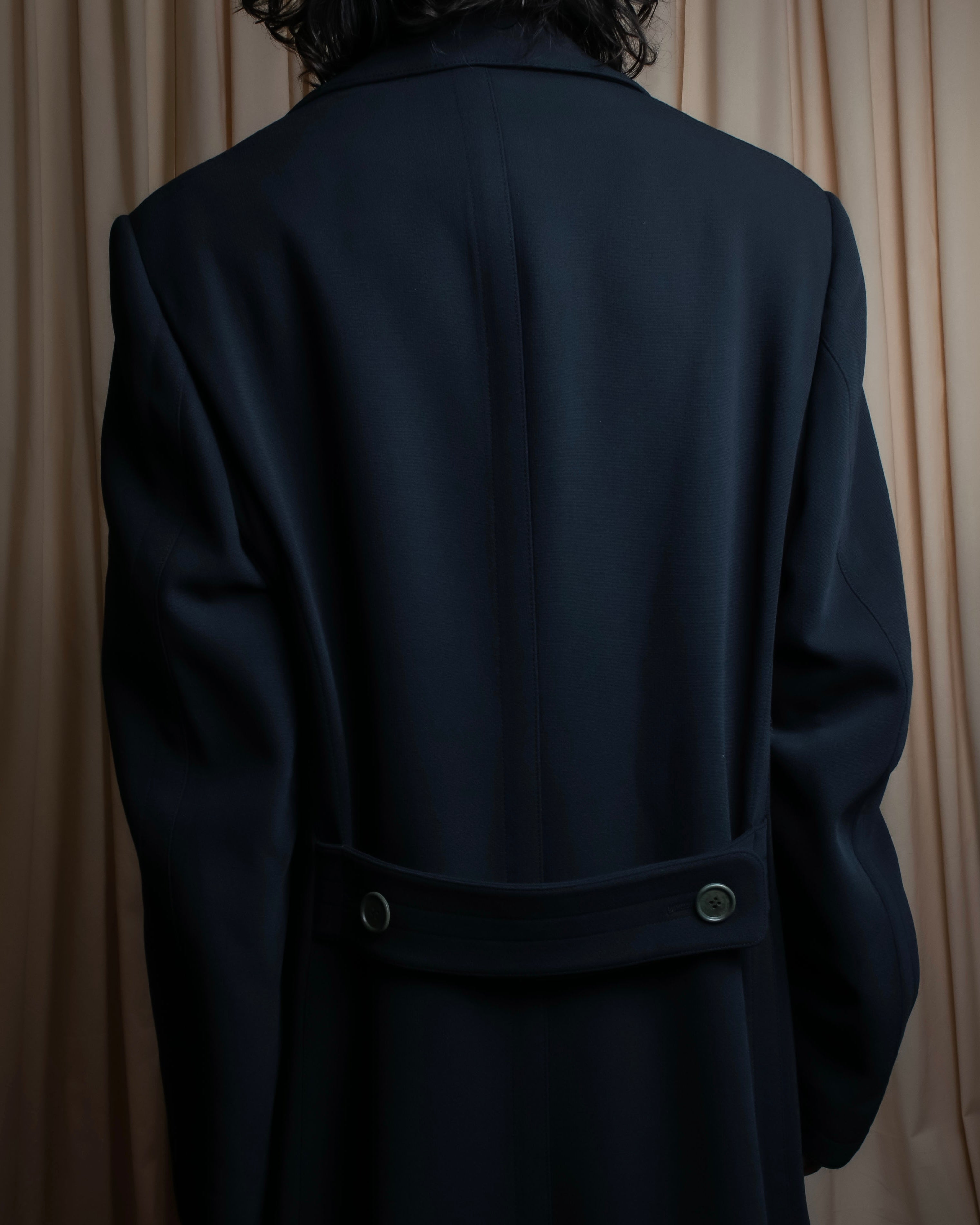 "GIORGIO ARMANI" Double breasted oversized super maxi length chester coat