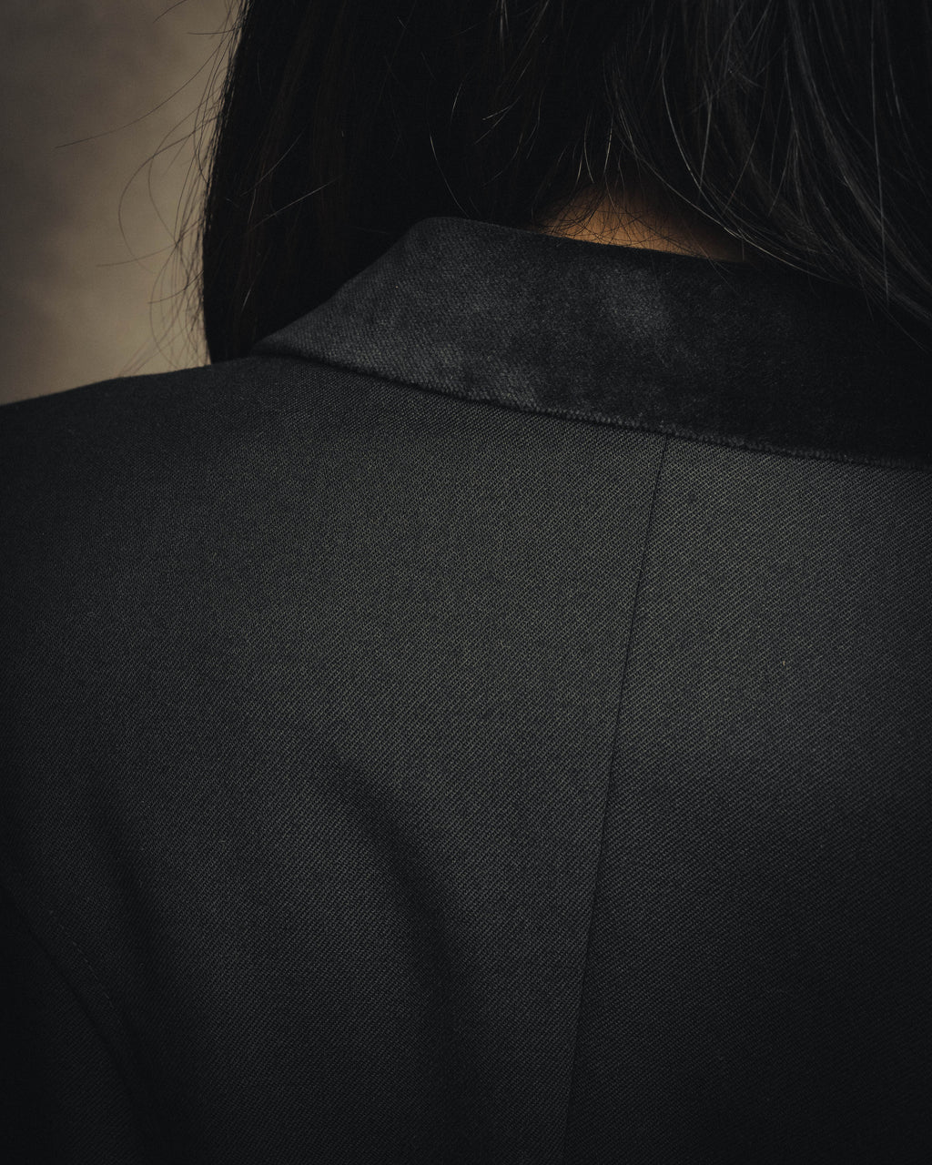 -SPECIAL- “HERMES” 00’s Technical wool equestrian jacket with red lining