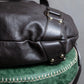 "Max Mara" Horizontal tuck design 2way leather bag