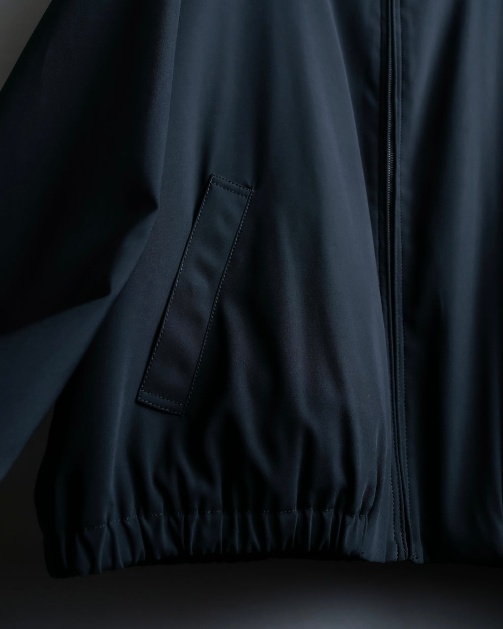 "ARMANI" Minimal design stand up collar blouson