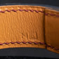 "HERMES" Margiela period burgundy leather bracelet