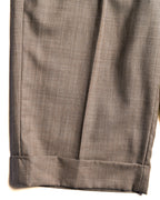 Hermes/ Silk Blended Waist Belt Shorts Brown