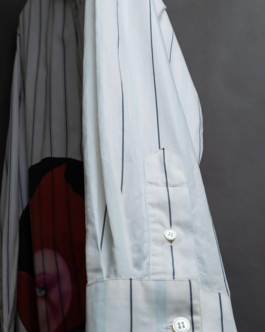 "STELLA McCARTNEY" 18SS Drag queen graphic design stripe shirt