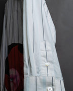 "STELLA McCARTNEY" 18SS Drag queen graphic design stripe shirt