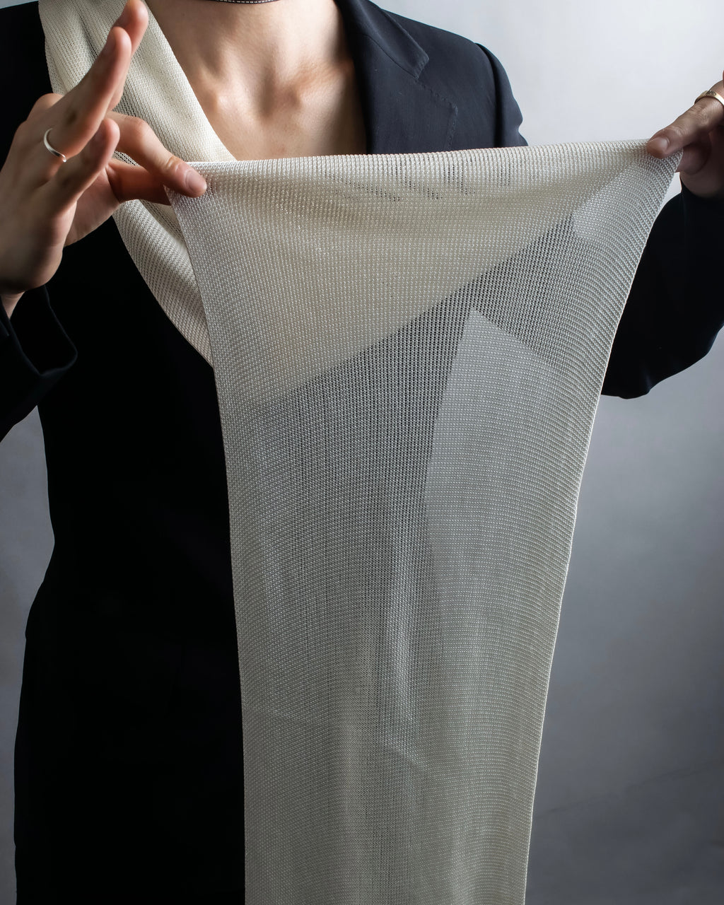 "LOEWE" Shiny silk anagram logo stole