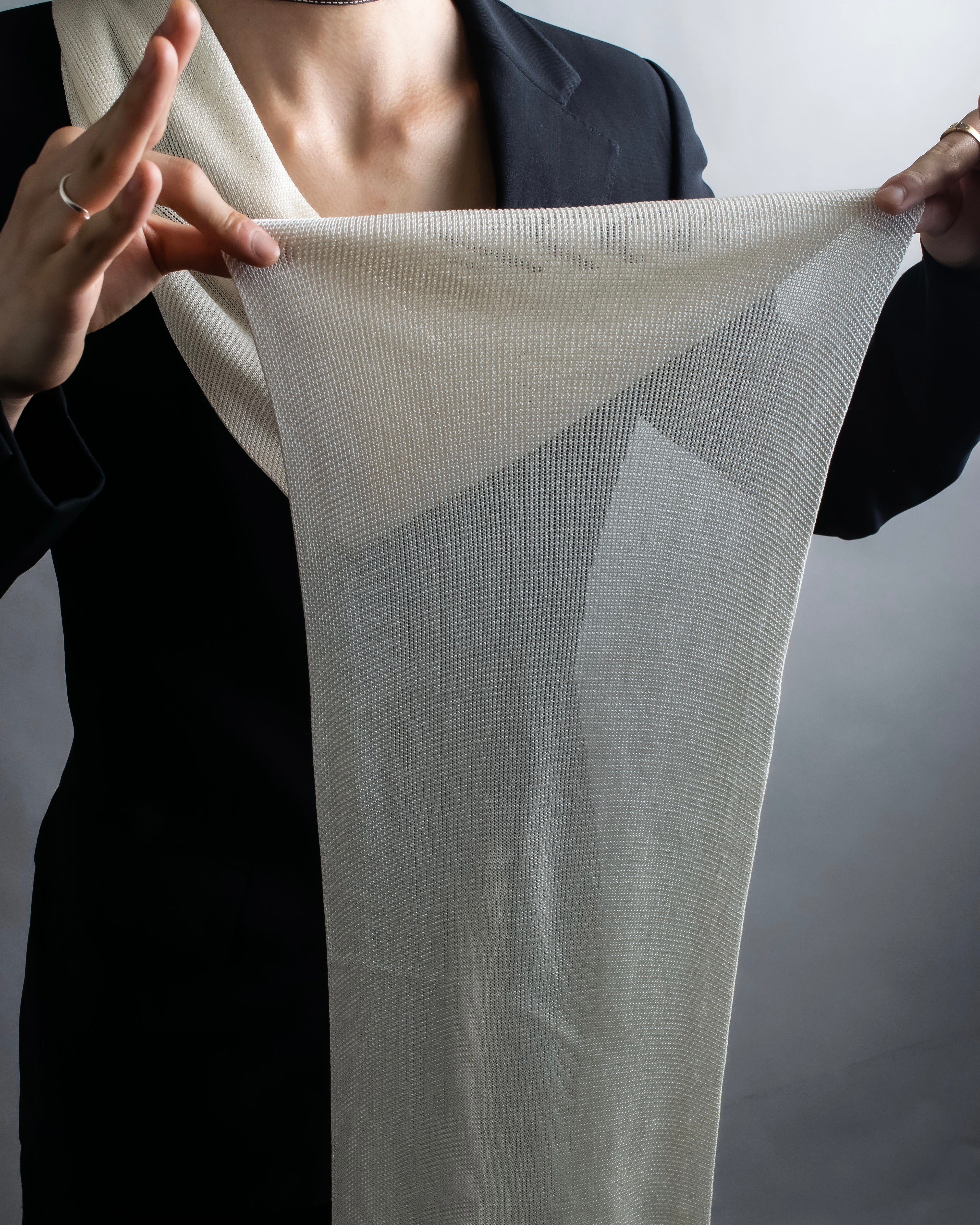 "LOEWE" Shiny silk anagram logo stole