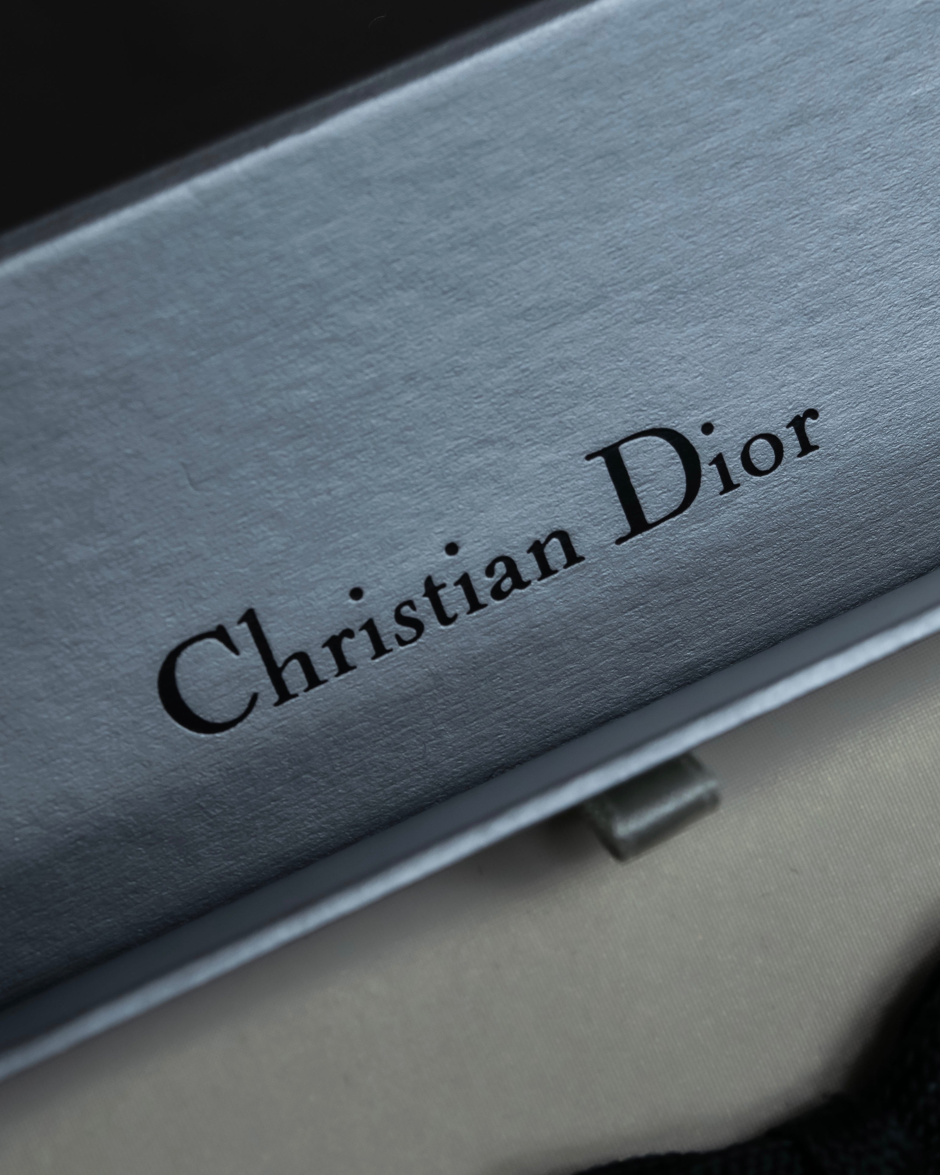 "Christian Dior" Logo design charm ribbon tie bracelet