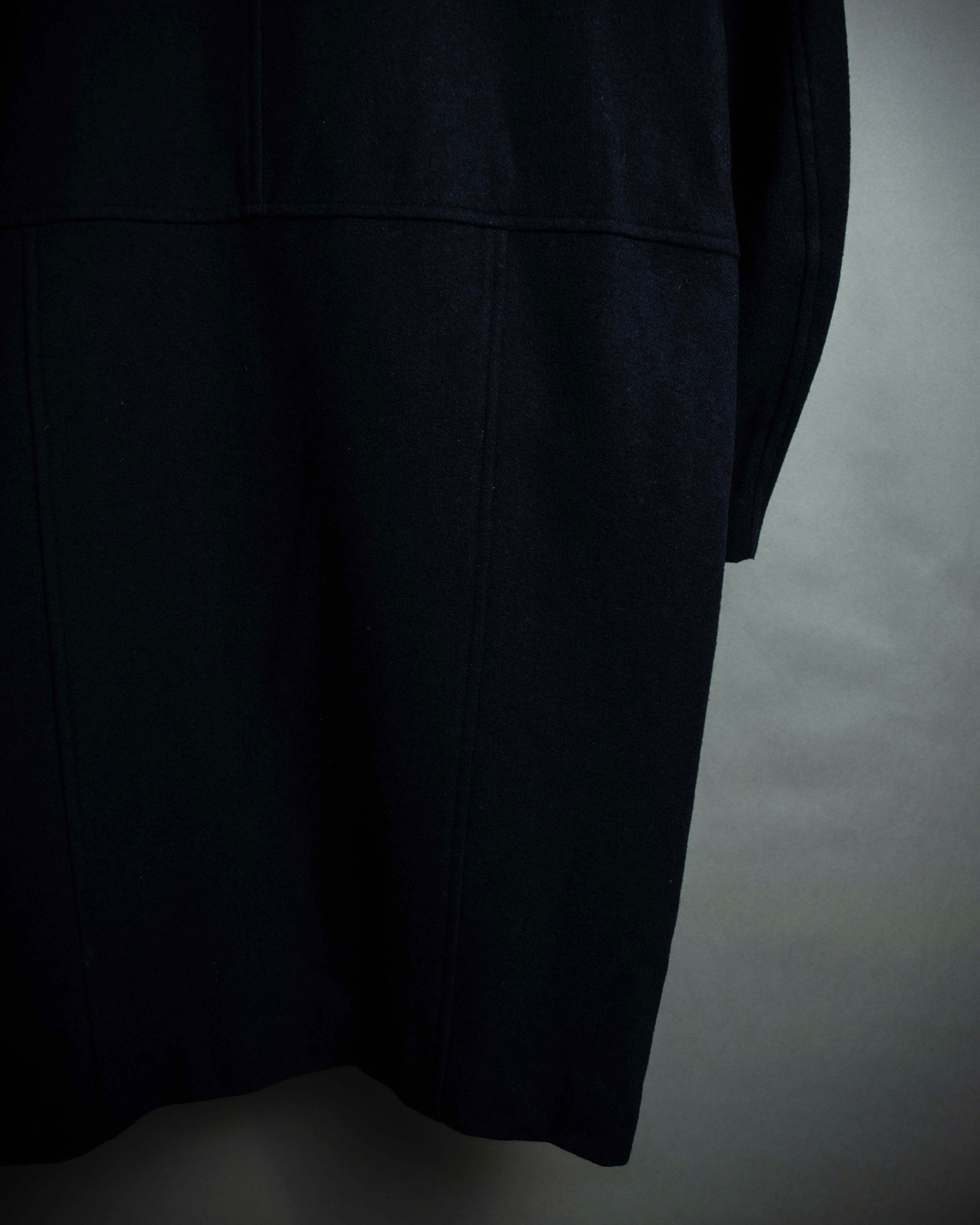 "COMME des GARCONS" 90's Front panel docking design chester coat