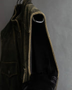 "CHANEL" 2000AW Karl Lagerfeld period calf leather vest