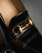 “GUCCI” 90’s-00’s patent leather horsebit pumps