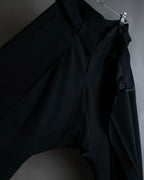 "YOHJI YAMAMOTO +NOIR" Asymmetrical slit sarouel slacks