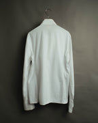 "Hermès" 70's-80's Elegant scarf collar shirt