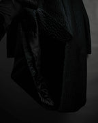"DRIES VAN NOTTEN" Relief  jaguard uneven design chester coat