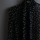 "Saint Laurent Paris 2020"
Ribbon detail polka dot pattern sheer shirt