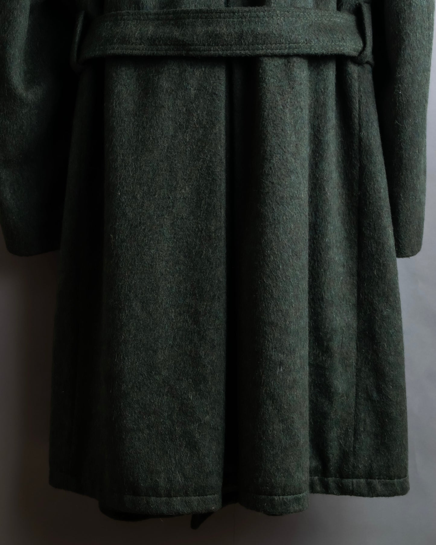 Vintage deep green colour military long coat