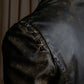 "ROBERTA SCARPA" 100% lamb leather gathered design shaped jacket