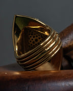 "GUCCI" Interlocking G rhinestone design dome-shaped ring