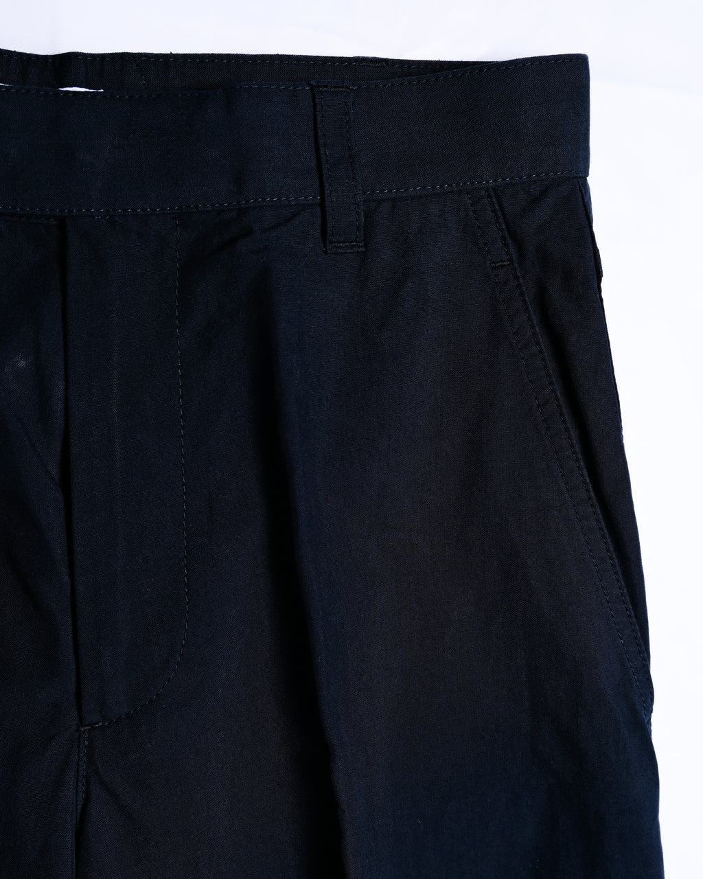 BOTTEGA VENETA by Matthieu Blazy / 2022SS Curved Hem Trousers Navy