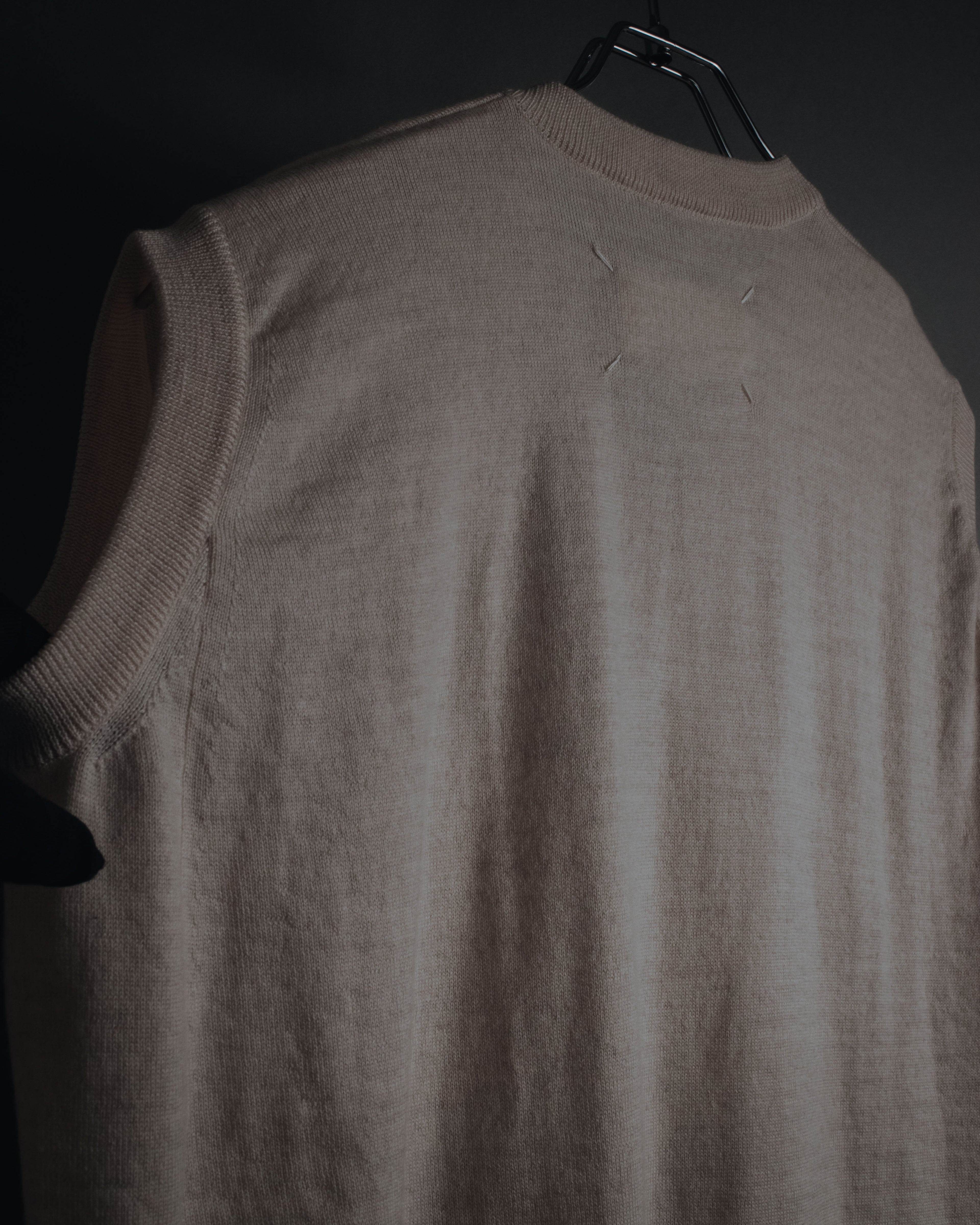 "Maison Margiela" 2014 AW Minimal v-neck knit vest
