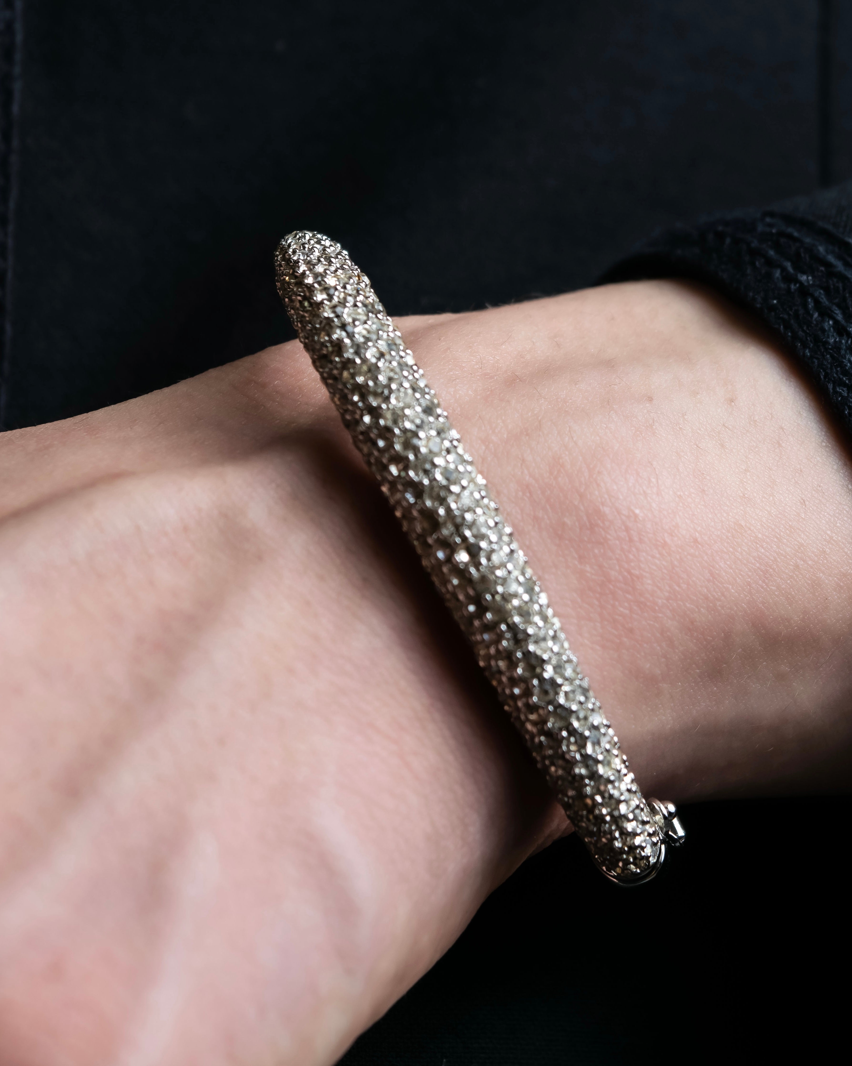 "Christian Dior" Crystal studded bangle