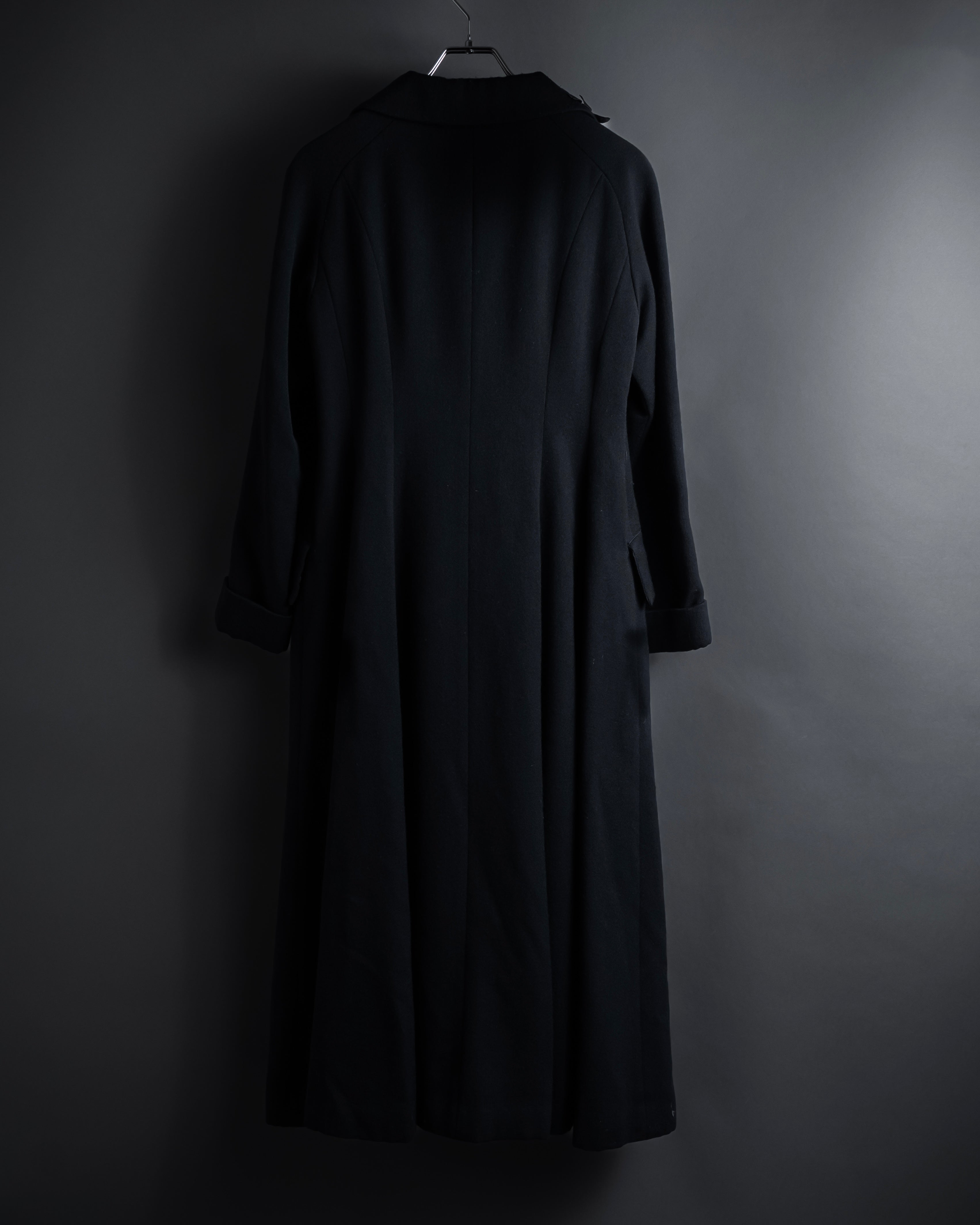 “KEITA MARUYAMA” Floral appliqué one-button chelsea coat